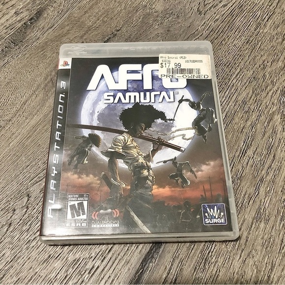 SONY Afro Samurai PS3 (Sony PlayStation 3, 2009) W/ Slip Cover Tested & Working! - Picture 1 of 4